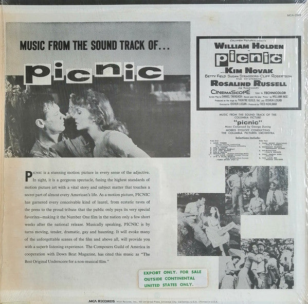 Music From The Sound Track Of The Columbia Picture "Picnic"