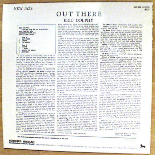 Release: Out There-Vinyl-Germany-1982-OJC-023, NJ-8252-2349757