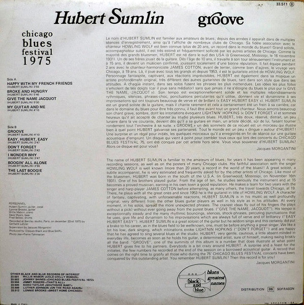 Master Release: Groove - Chicago Blues Festival 1975 by Hubert Sumlin