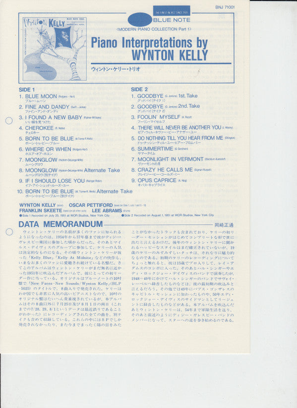 New Faces – New Sounds: Wynton Kelly Piano Interpretations