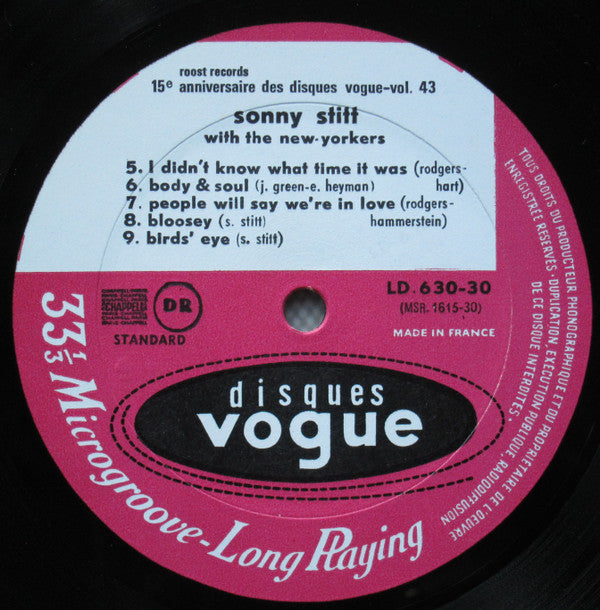 Sonny Stitt With The New Yorkers