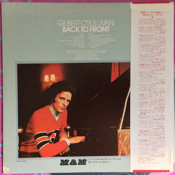 Release: Back To Front-Vinyl-Japan-1972-SLC 473, SLC-473-6553119