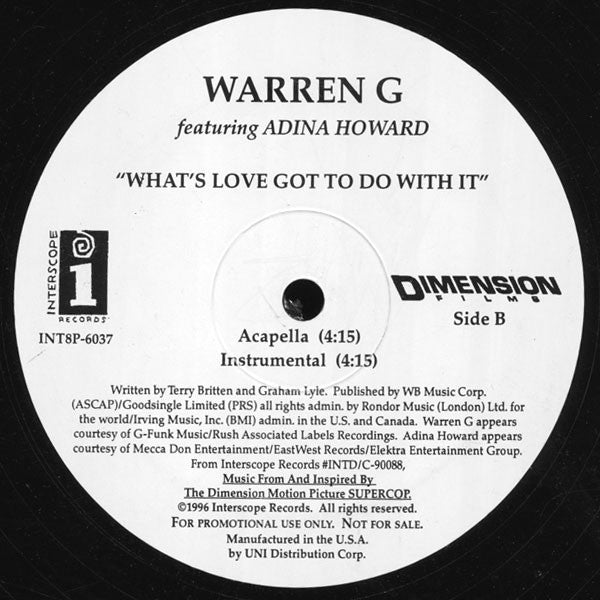 Master Release: What's Love Got To Do With It by Warren G