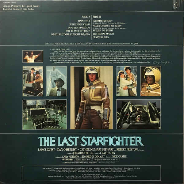 Master Release: The Last Starfighter (Original Motion Picture Soundtrack) by Craig Safan