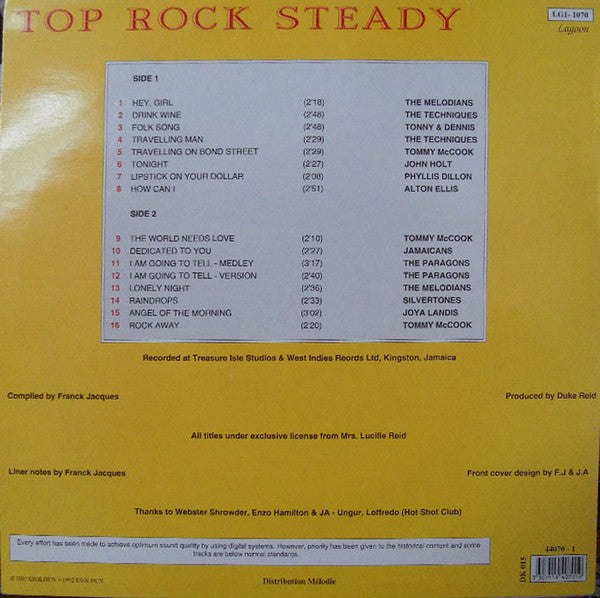 Master Release: Top Rock Steady by Various