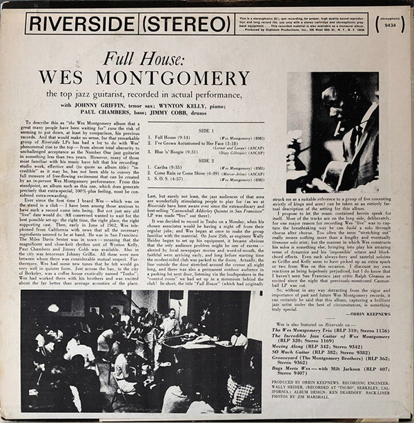 Release: Full House-Vinyl-US-1962-RS 9434-4498116