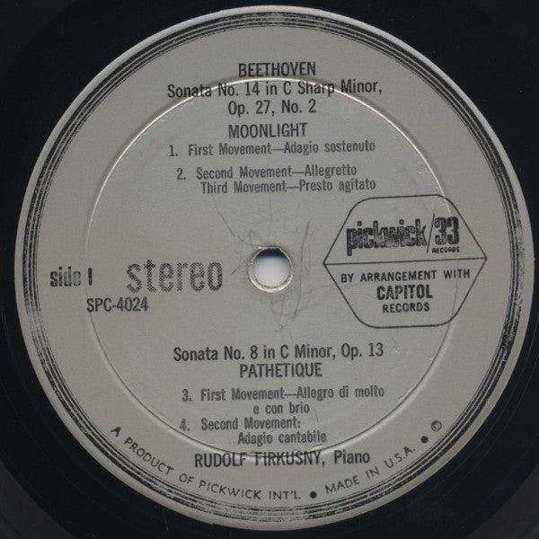 Sonata No.14 In C Sharp Minor (Moonlight); Sonata No. 8 In C Minor (Pathetique); Sonata No. 23 In F Minor, Op. 57 (Appassionata)