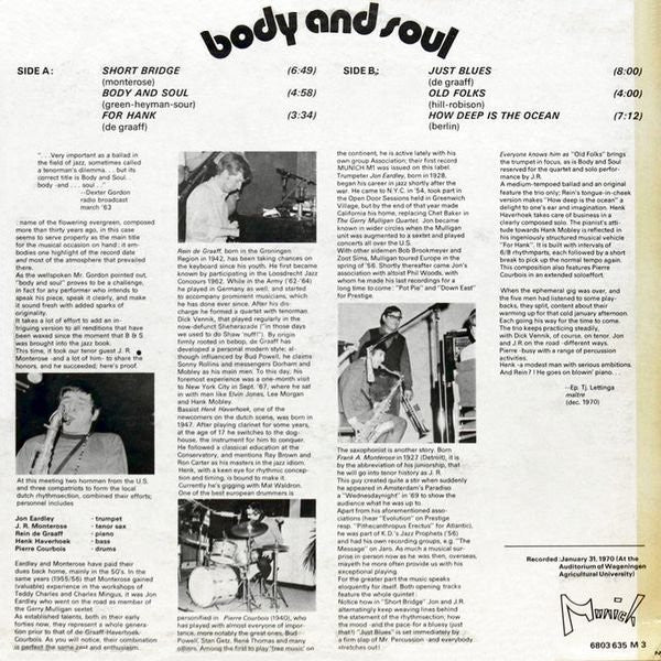 Master Release: Body And Soul by J.R. Monterose