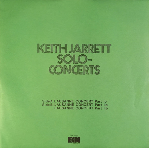 Solo Concerts: Bremen / Lausanne