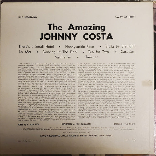 The Amazing Johnny Costa