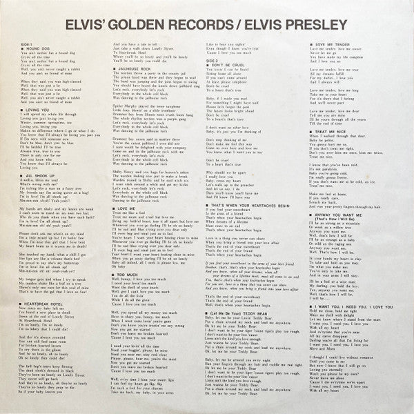 Elvis' Golden Records = エルヴィスのゴールデン・レコード第1集