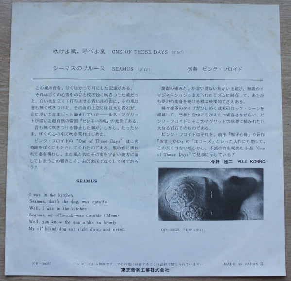 One Of These Days = 吹けよ風、呼べよ嵐
