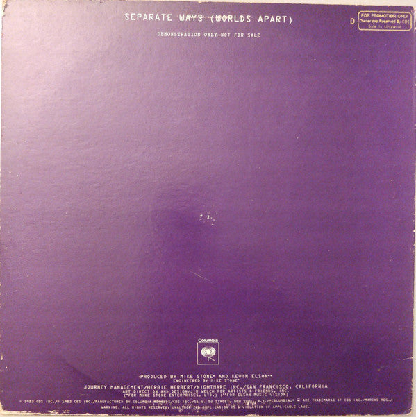 Master Release: Separate Ways (Worlds Apart) by Journey