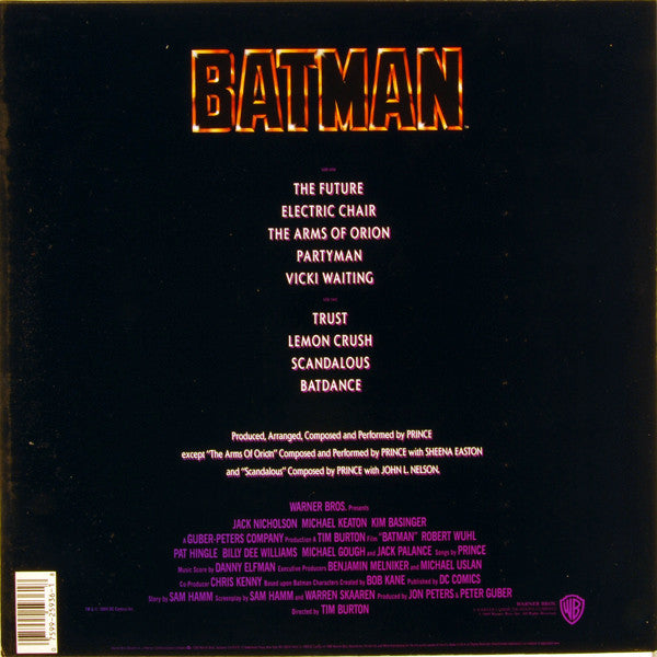 Release: Batman™ (Motion Picture Soundtrack)-Vinyl-US-1989-9 25936-1, 1-25936-1778185