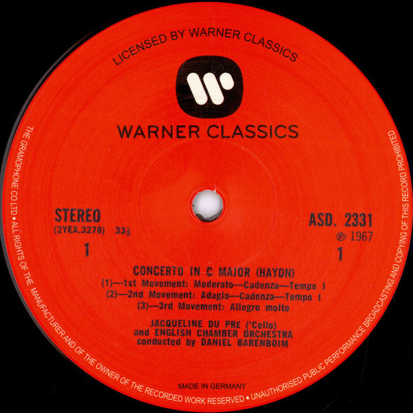 Haydn: Cello Concerto In C / Boccherini: Cello Concerto In B Flat