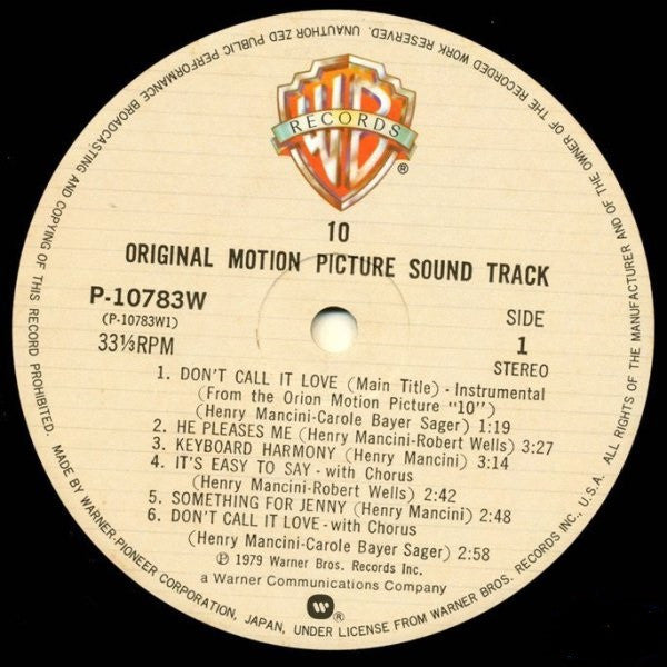 "10" (Original Motion Picture Sound Track)