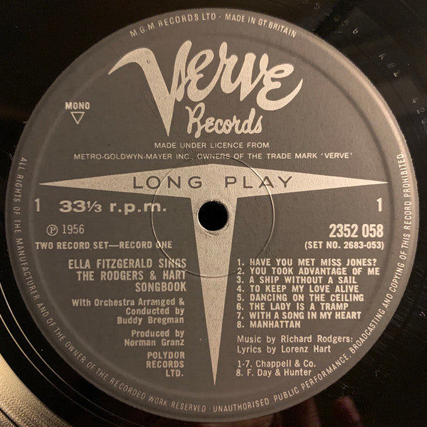 Sings The Rodgers & Hart Songbook