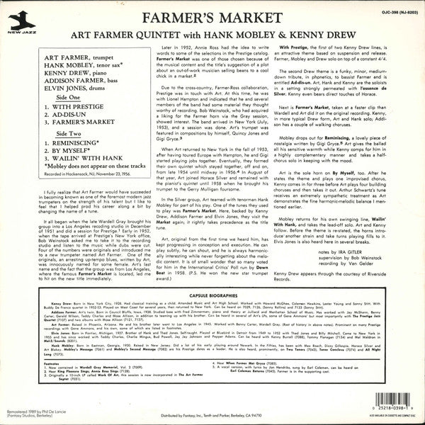 Release: Farmer's Market-Vinyl-US-1989-OJC-398, NJ-8203-6827391