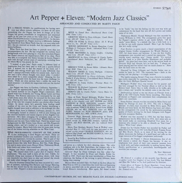 Art Pepper + Eleven