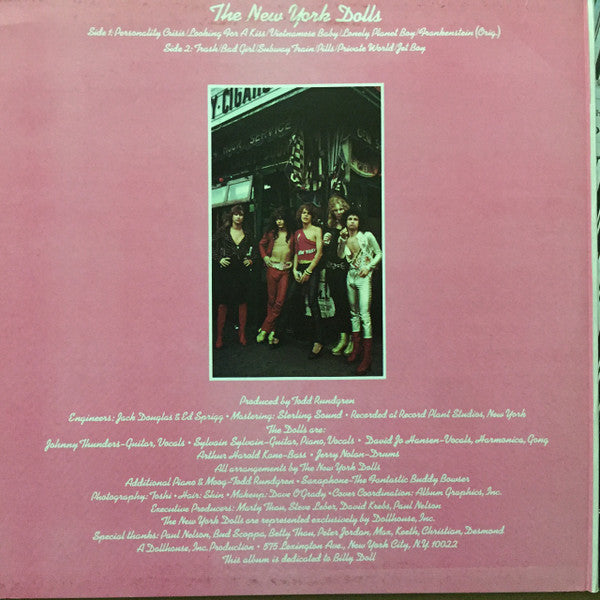 Release: New York Dolls-Vinyl, Vinyl, All Media-UK-1986-PRID 12-1830135