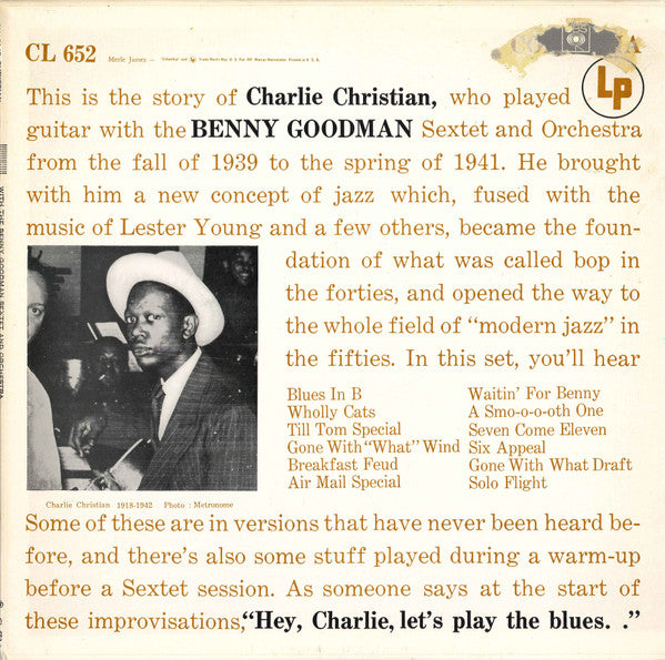 Release: With The Benny Goodman Sextet And Orchestra-Vinyl-US-1965-CL 652-7572881