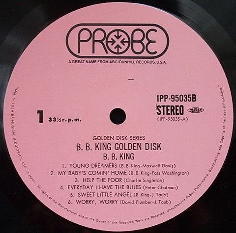 B. B. King Golden Disk