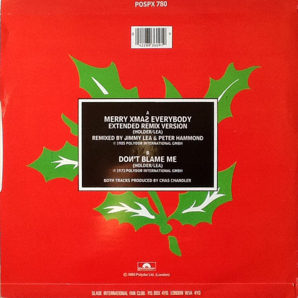 Release: Merry Xmas Everybody-Vinyl-UK-1985-POSPX 780-1671069