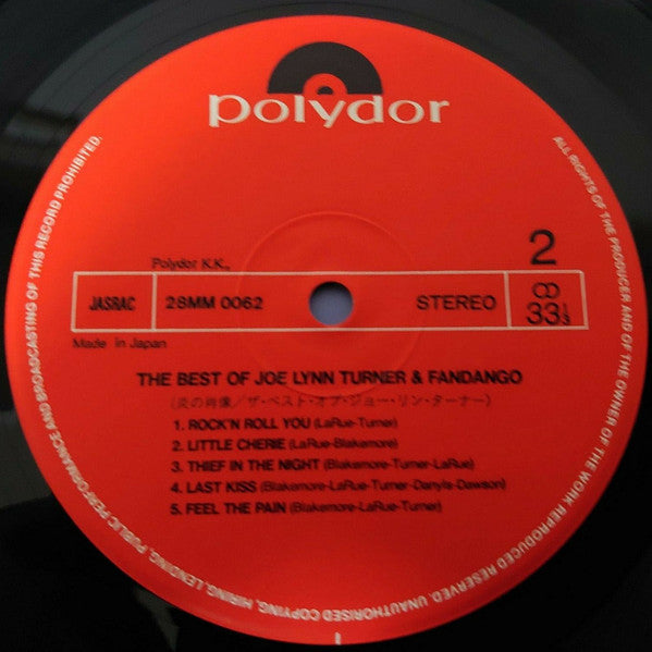 The Best Of Joe Lynn Turner And Fandango
