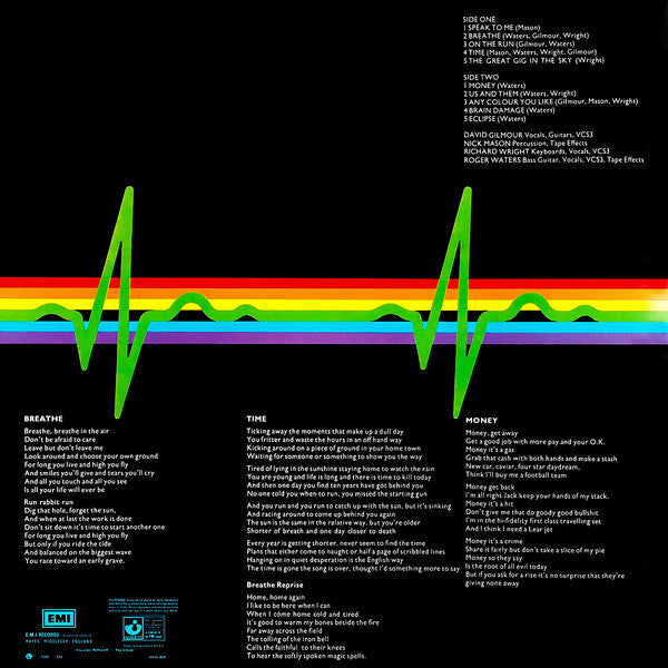Release: The Dark Side Of The Moon-Vinyl-Europe-2011-SHVL 804, IE 064 ° 05249, 50999 029876 1 3-3211255