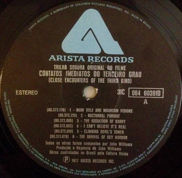 Trilha Sonora Original Do Filme "Contatos Imediatos Do Terceiro Grau" (Close Encounters Of The Third Kind)