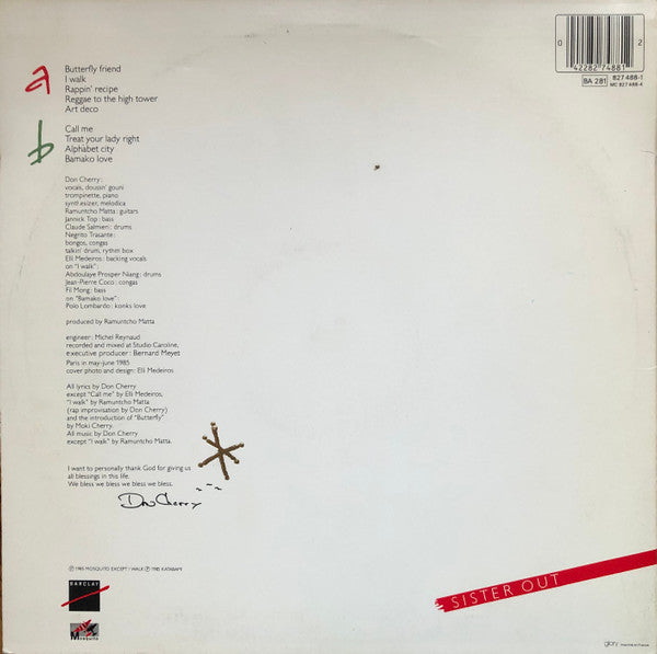 Master Release: Home Boy (Sister Out) by Don Cherry