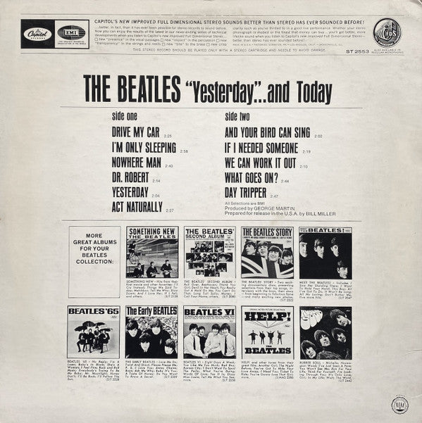 Release: Yesterday And Today-Vinyl-US-1976-ST 2553, ST-2553-7784084