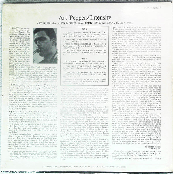 Release: Intensity-Vinyl-US-1963-S7607-2580448