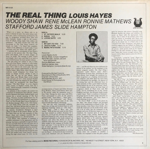 Master Release: The Real Thing by Louis Hayes