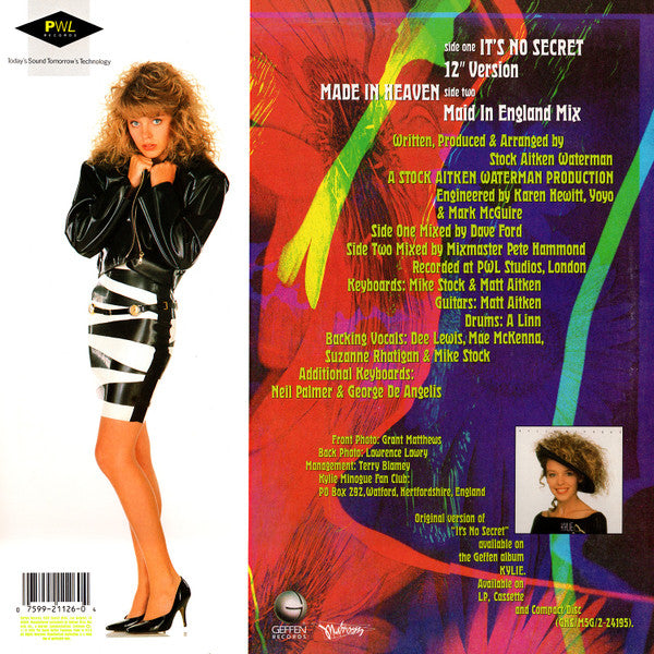 Master Release: It's No Secret by Kylie Minogue