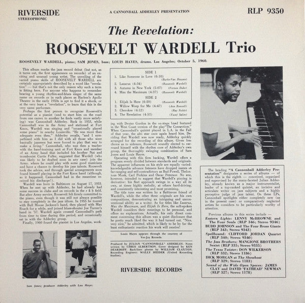 Master Release: The Revelation by Roosevelt Wardell Trio