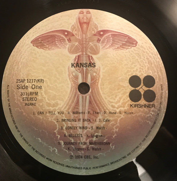 Release: Kansas-Vinyl-Japan-1978-25AP 1217-6780493