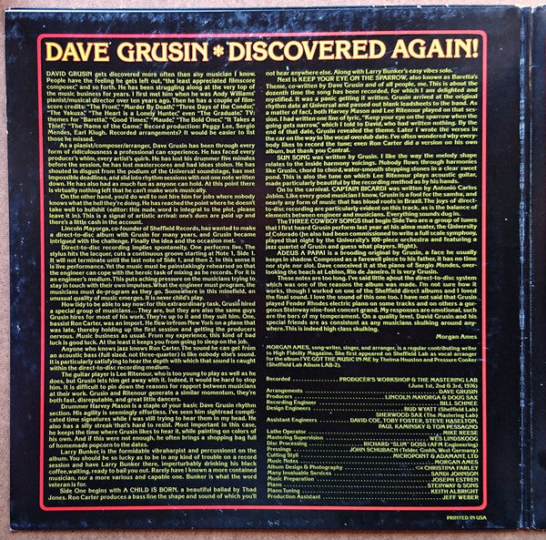 Release: Discovered Again!-Vinyl-USA & Europe-1976-LAB-5-1052741