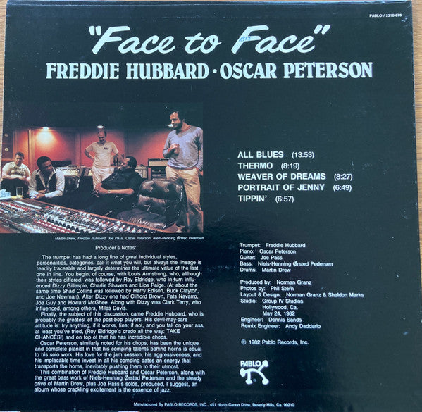 Release: Face To Face-Vinyl-US-1982-2310-876-1699916