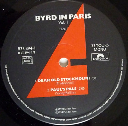 Byrd In Paris Volume I