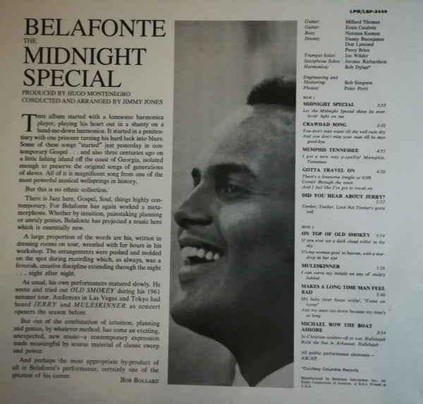 Master Release: The Midnight Special by Harry Belafonte