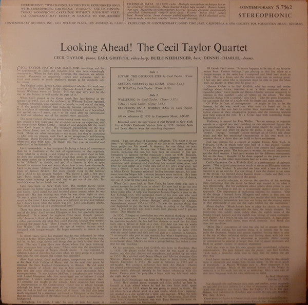 Release: Looking Ahead!-Vinyl-US-1959-S7562-1151905