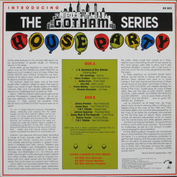 Master Release: Gotham House Party by Various