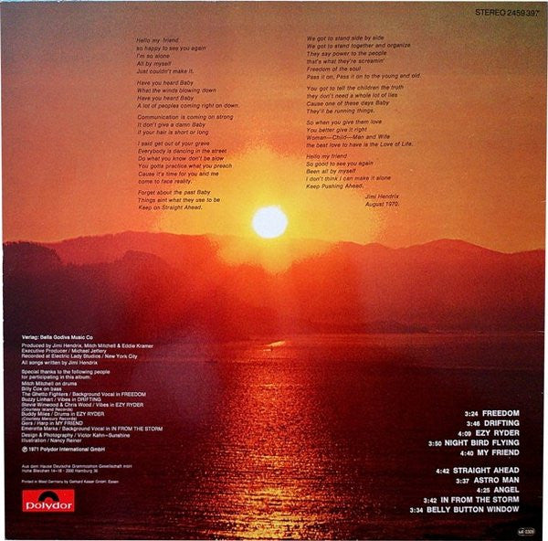 Release: The Cry Of Love-Vinyl-Germany-None-2459 397-5809157