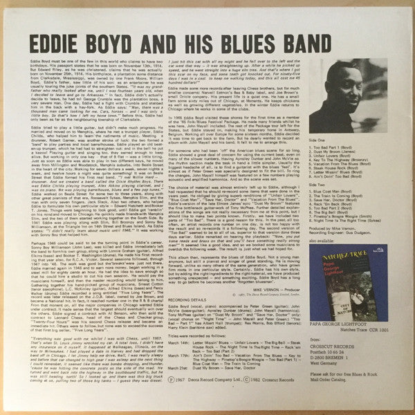 Master Release: Eddie Boyd And His Blues Band by Eddie Boyd And His Blues Band