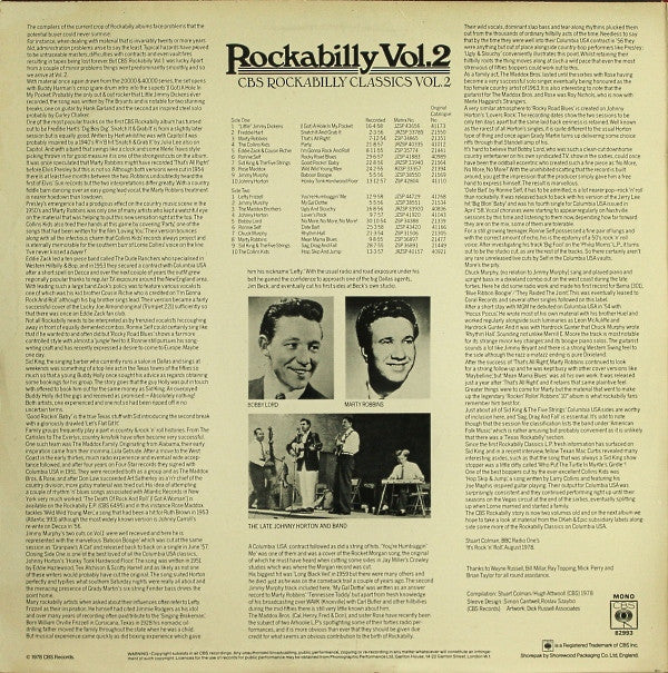 CBS Rockabilly Classics Vol. 2 - Rockabilly Vol. 2