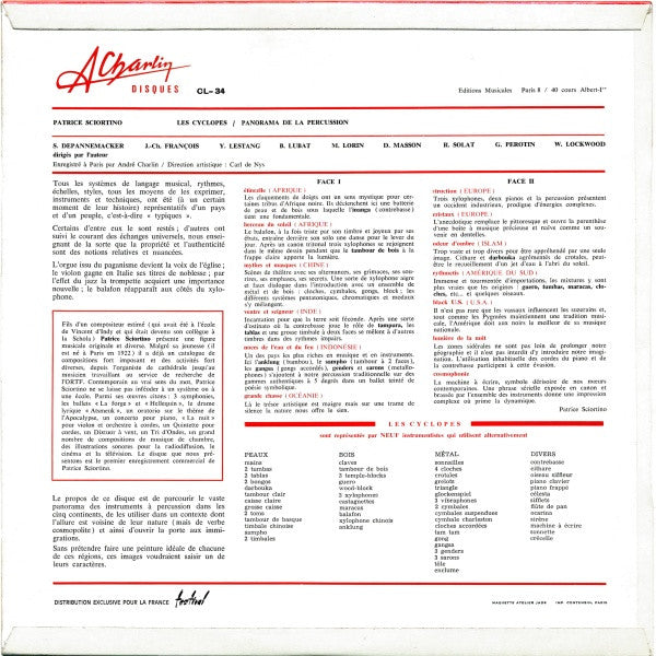 Les Cyclopes - Panorama De La Percussion