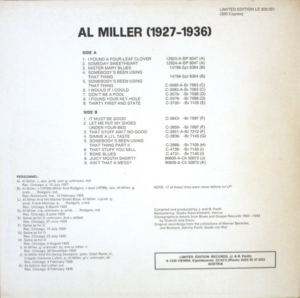 Release: Unknown Release-Vinyl-Austria-None-LE 300.001-4812612