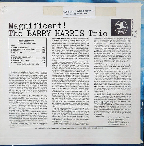 Release: Magnificent!-Vinyl-US-1970-PR 7733-5041819