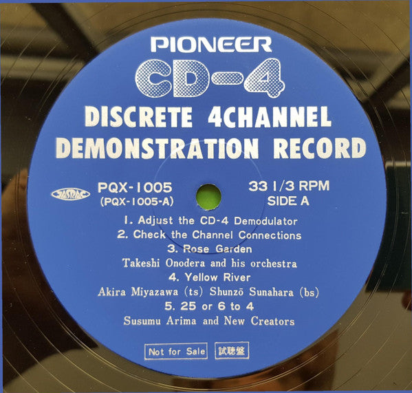 Pioneer CD-4 Discrete 4 Channel Demonstration Record